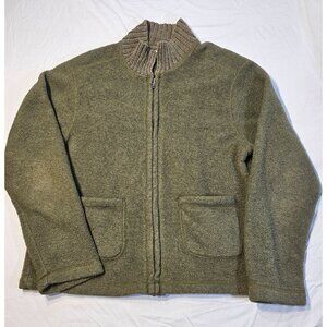 G. H. Bass & Co Polar Fleece Full Zip Jacket, Size Large